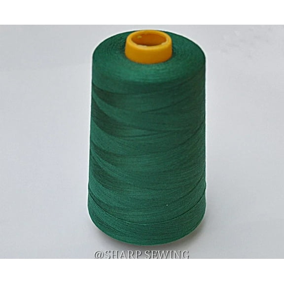 Teamwork 1 SPOOL MANCHO GREEN 100% POLYESTER SERGER QUILTING THREAD T27 6000 YARDS #732