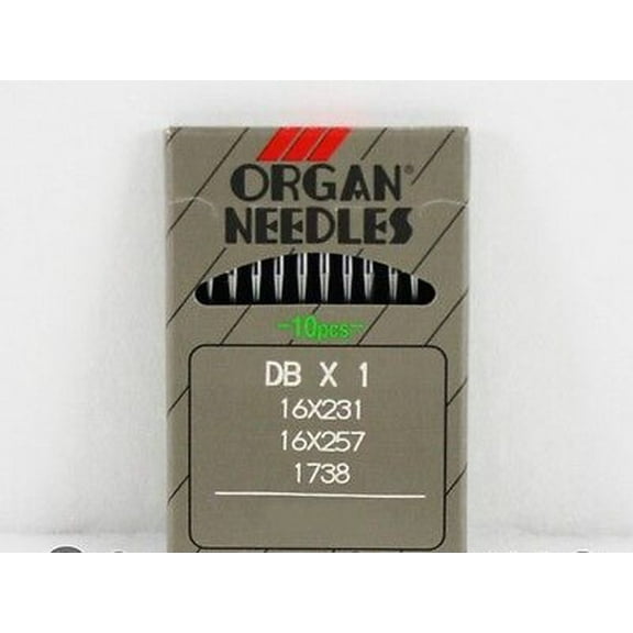 Teamwork 10 16X257 #10BP ORGAN DBX1 INDUSTRIAL SEWING MACHINE NEEDLES 16X231 DBX1 JUKI