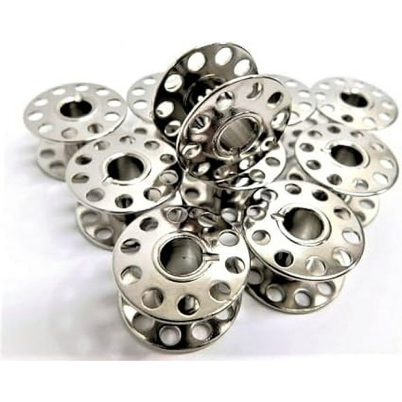 Teamwork 10 New Generic Sewing Machine Metal Bobbins, Class 15, 2518-A, Compatible with White + Models Below: