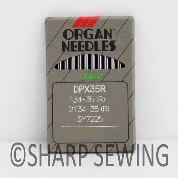 Teamwork 10 ORGAN 134-35R #22 REGULAR POINT SEWING MACHINE NEEDLES for PFAFF, ADLER,