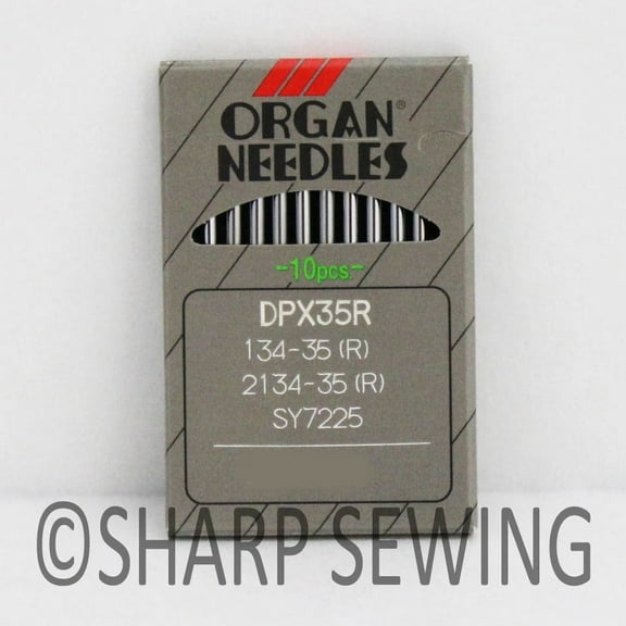 Teamwork 10 ORGAN 134-35R-PD #24 TITANIUM SEWING MACHINE NEEDLES for PFAFF, ADLER,