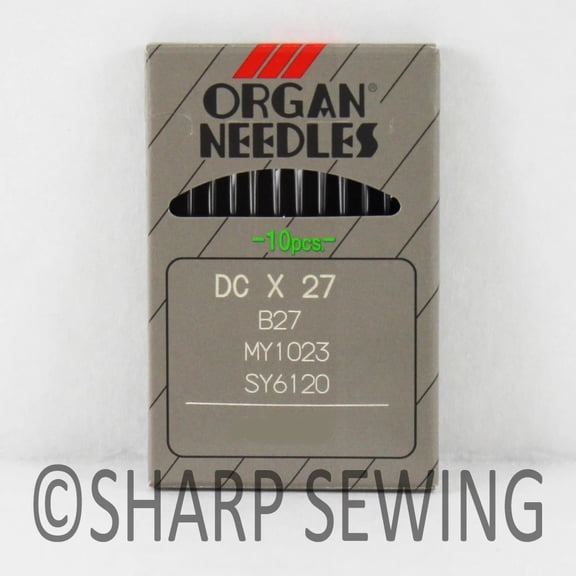Teamwork 10 ORGAN B-27 SIZE#16/100 OVERLOCK SERGER BALLPOINT NEEDLES DCX27