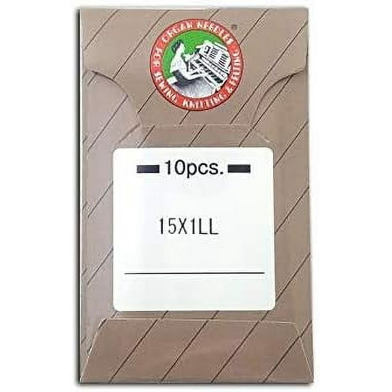 Teamwork 10 Organ 15X1 HAX1 Leather Flat Shank Home Sewing Machine Needles ~ Multiple Sizes! (Metric Size 110/18)