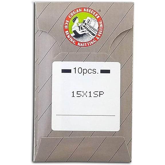 Teamwork 10 Organ 15X1SP HAX1SP Ball Point or Sharp Stretch Elastic Home Sewing Machine Needle Flat Shank ~ Multiple Sizes! (Metric 90/14)