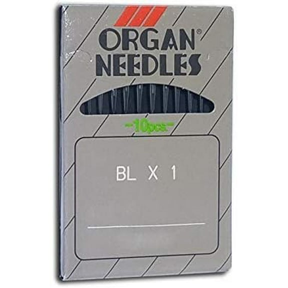 Teamwork 10 Organ BLx1 Round Shank Serger Needles - Interchangeable with Singer 2053, Juki JLx1, Babylock BLx4, Industrial 16x231 ~ Multiple Sizes! (Metric Size 100/16)