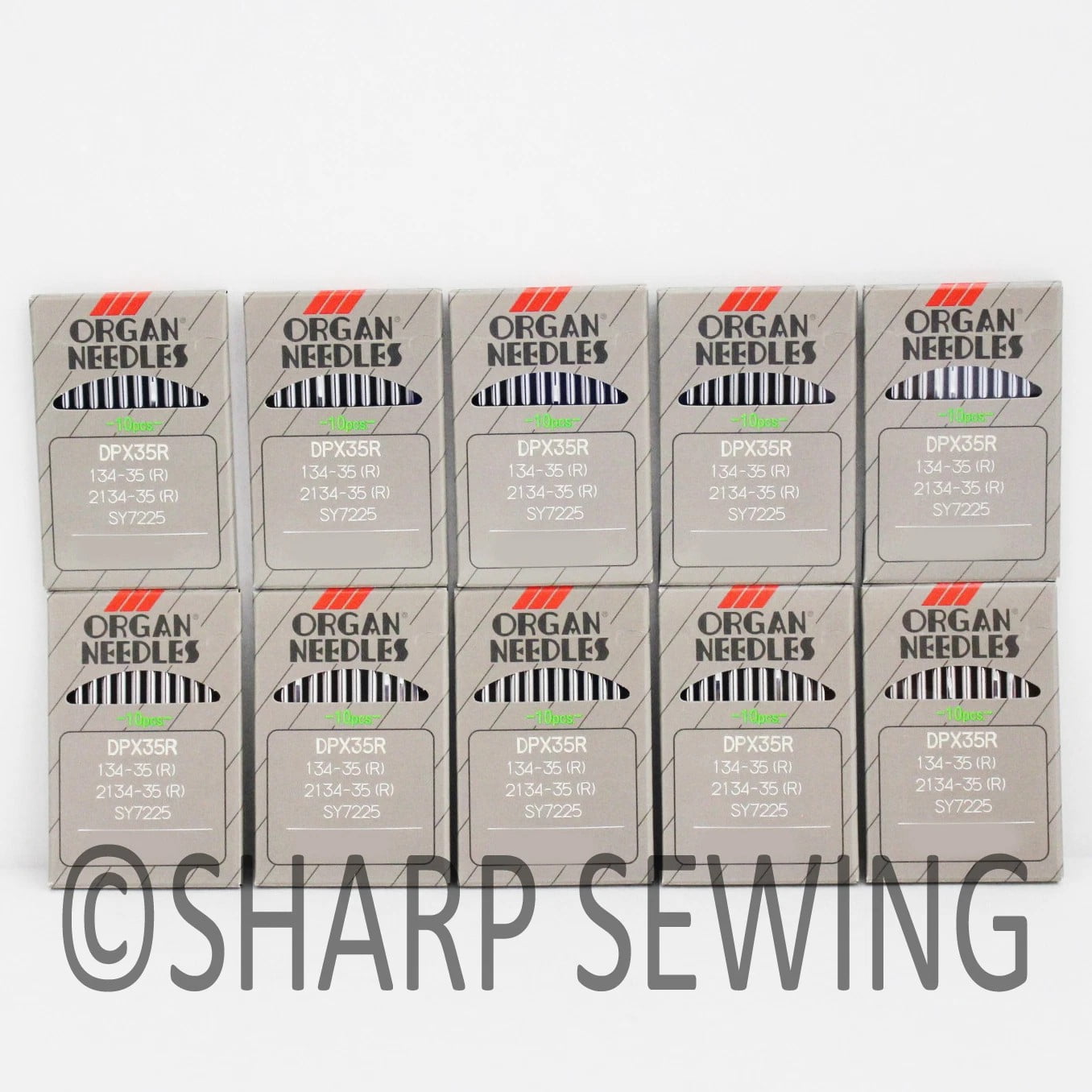 Teamwork 100 ORGAN 134-35R #22 REGULAR POINT SEWING MACHINE NEEDLES for PFAFF, ADLER,
