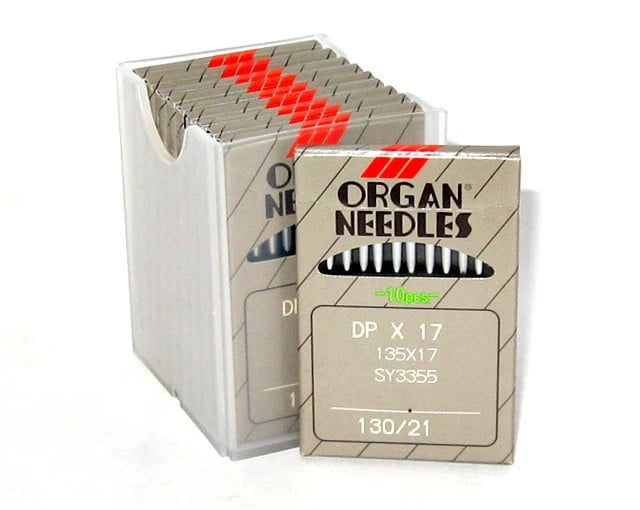 Teamwork 100 ORGAN 135X17, DPX17 #21 INDUSTRIAL SEWING MACHINE NEEDLES fits WALKING FOOT