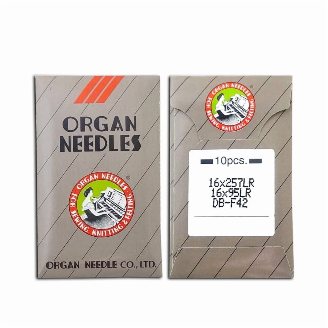Teamwork 100 ORGAN 16X257LR DBXF2 16X95LR LEATHER POINT SEWING MACHINE NEEDLES (Size 16 (metric 100)