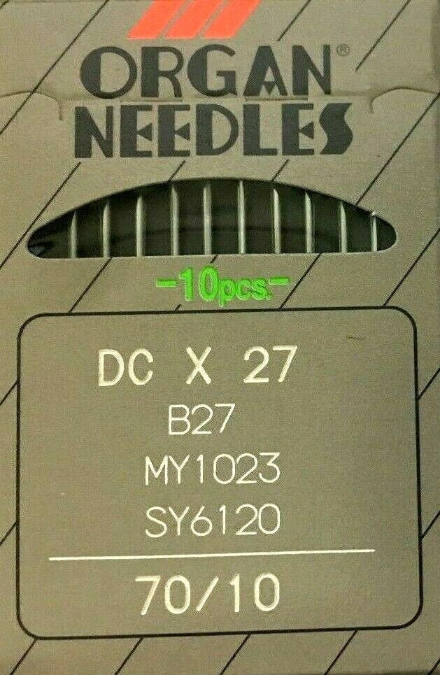 Teamwork 100 ORGAN  B-27 SIZE#10/70 OVERLOCK SERGER BALLPOINT NEEDLES DCX27