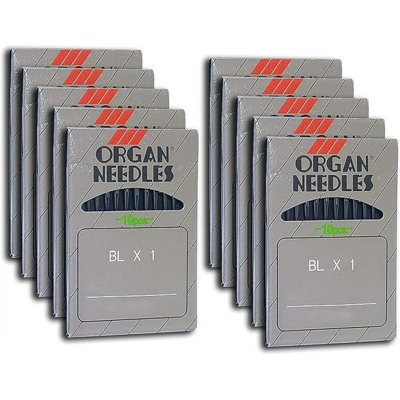 Teamwork 100 Organ Ball-Point BLX1 Portable Serger Needles for Babylock Bernette (10 BP (Metric 70)