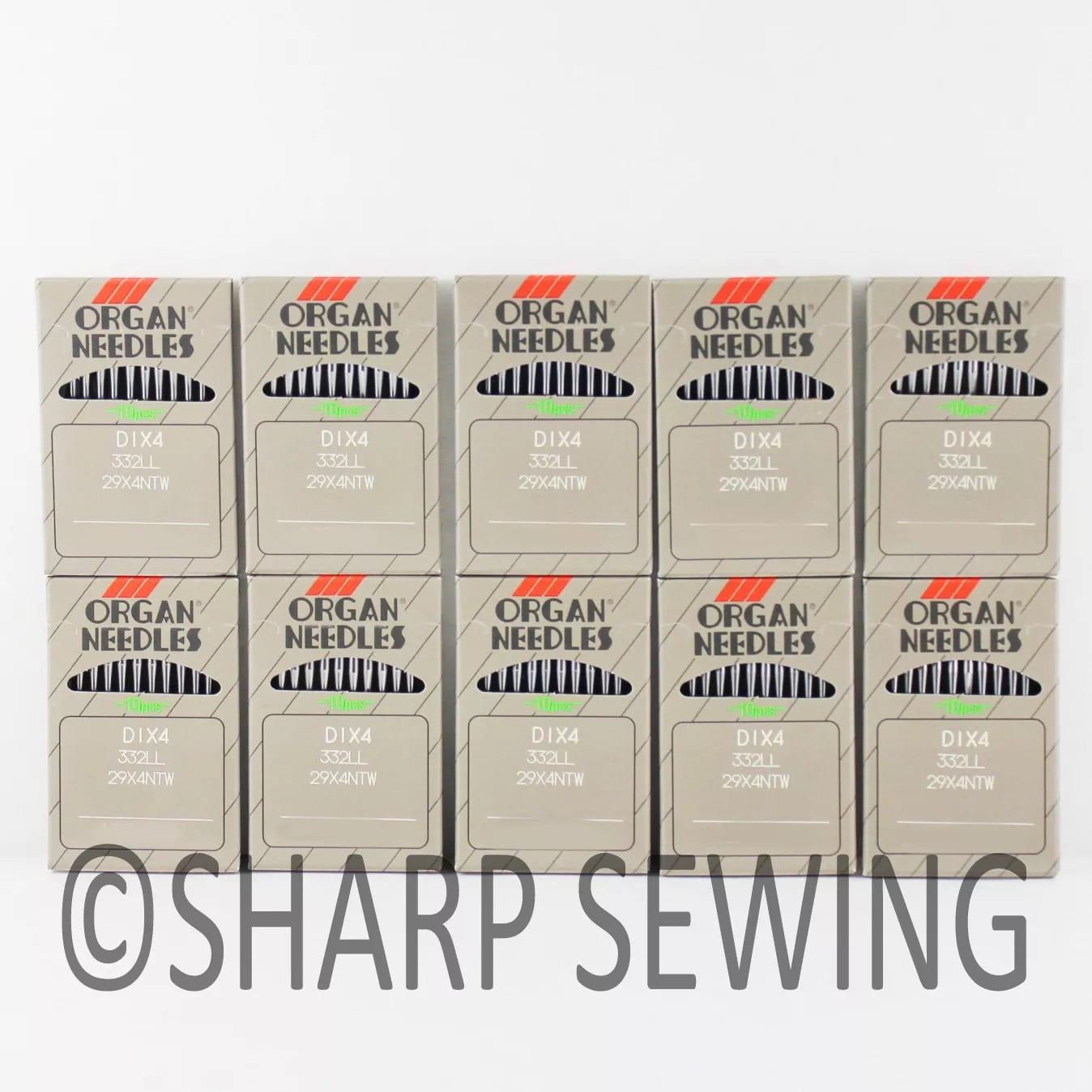 Teamwork 100 ORGAN LEATHER POINT SEWING NEEDLES #16 29X4, 332LR, 332LL SINGER 29K 29-4 29