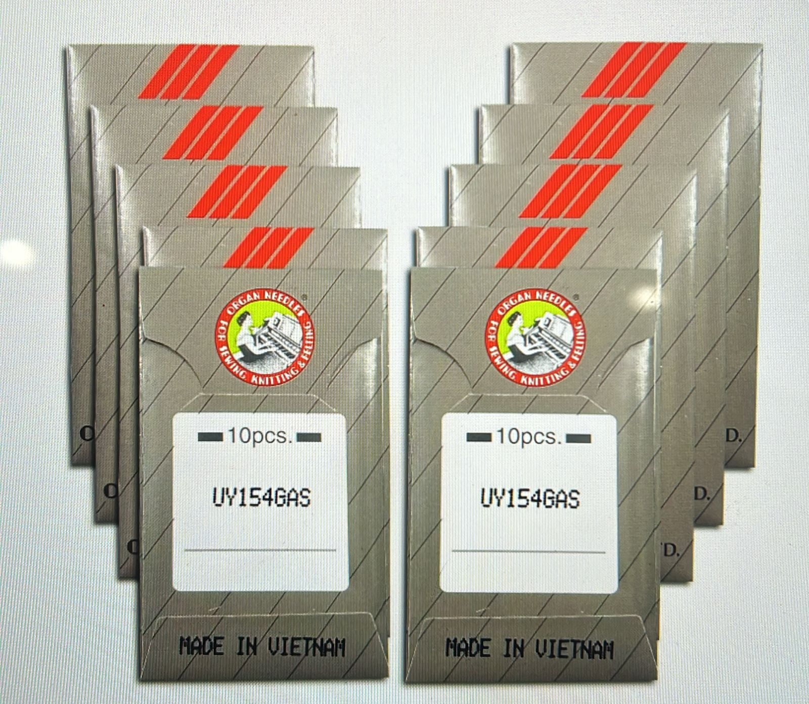 Teamwork 100 ORGAN UY154, 154G, 151x21 #14 NEEDLES fits UNION SPECIAL 39500, PEGASUS E256