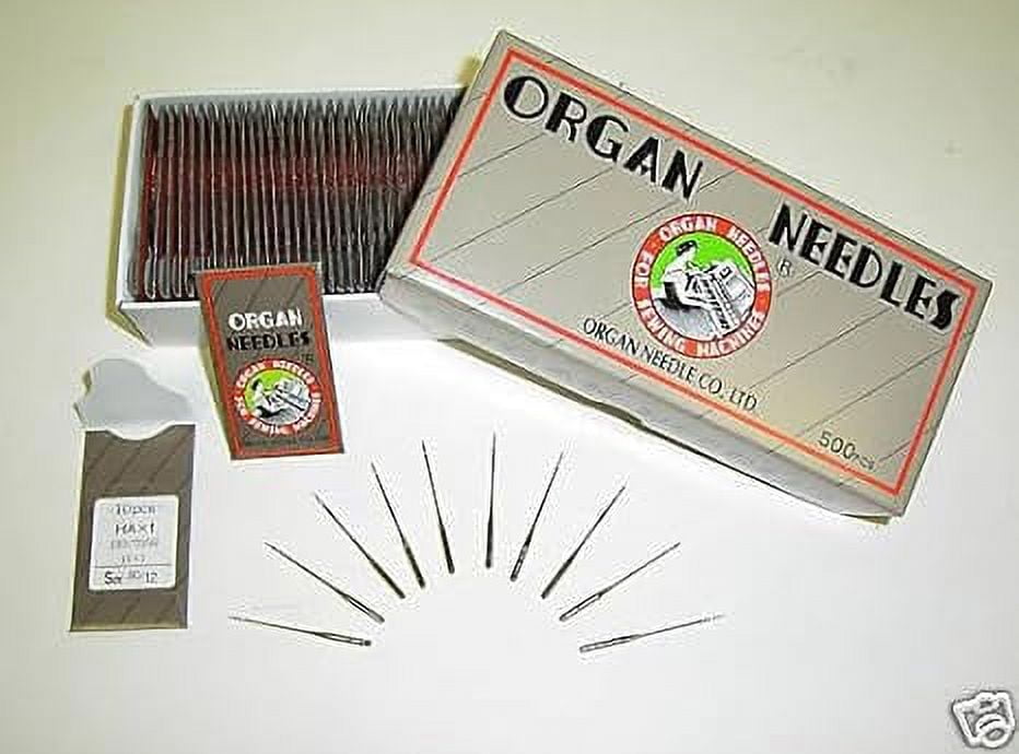 Teamwork 100 Organ #12 15X1ST HAX1ST Titanium Embroidery Large Eye Sewing Machine Needles