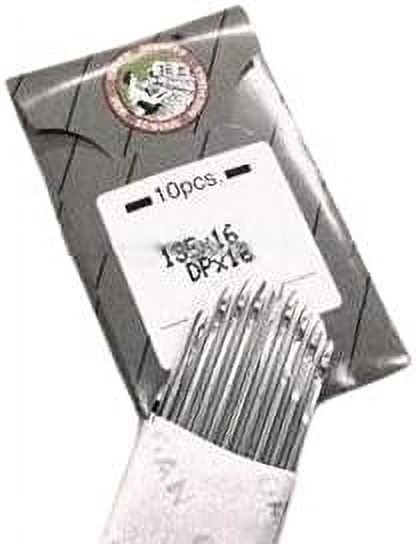 Teamwork 100 Organ 135X16 DPX16 Leather Point Walking Foot Sewing Machine Needles (Size 18 (Metric 110)