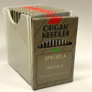 Teamwork 100 Organ 135X16 DPX16 Leather Point Walking Foot Sewing Machine Needles (Size 20 (Metric 125)