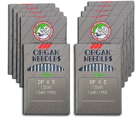 Teamwork 100 Organ 135X5 DPX5 134R SY1955 Sewing Machine Needles (Size 21 (Metric 130)