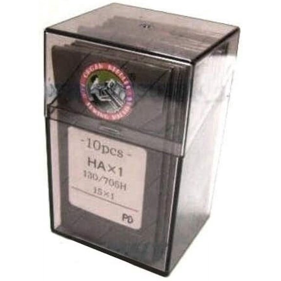 Teamwork 100 Organ 15X1 HAX1 Titanium Flat Shank Home Sewing Machine Needles (Size 12 (Metric Size 80)