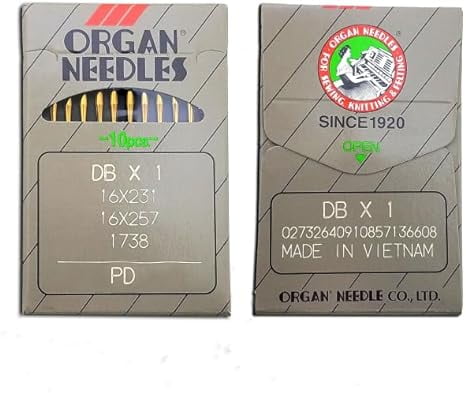 Teamwork 100 Organ 16X257PD #18 Titanium Sewing Machine Needles 16X231PD, DBX1PD 16X95PD