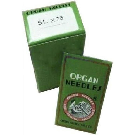 Teamwork 100 Organ 16X75 2054 SLX75 SY2054 Needles for Singer 14U Serger Overlock (Size 16 (Metric 100)