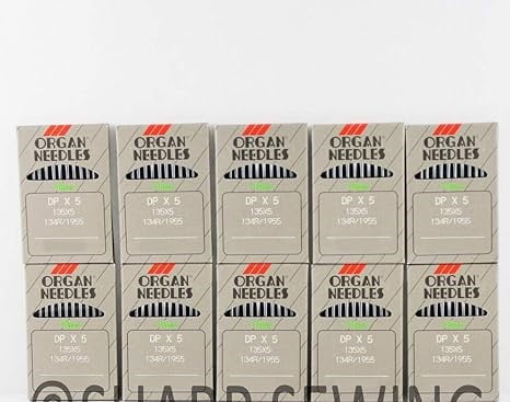 Teamwork 100 Organ B-27 Mixed Sizes #10, 12, 14, 16, 18 OVERLOCK SERGER Needles DCX27