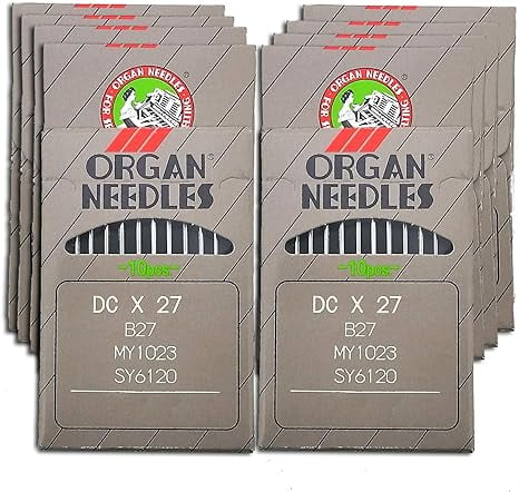 Teamwork 100 Organ B-27 Size#16/100 Ball Point OVERLOCK SERGER Needles DCX27