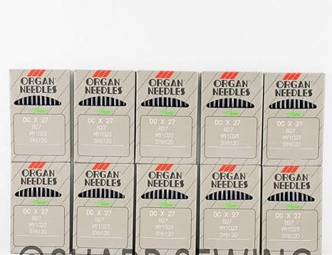 Teamwork 100 Organ B-27 Size#18/110 Ball Point OVERLOCK SERGER Needles DCX27