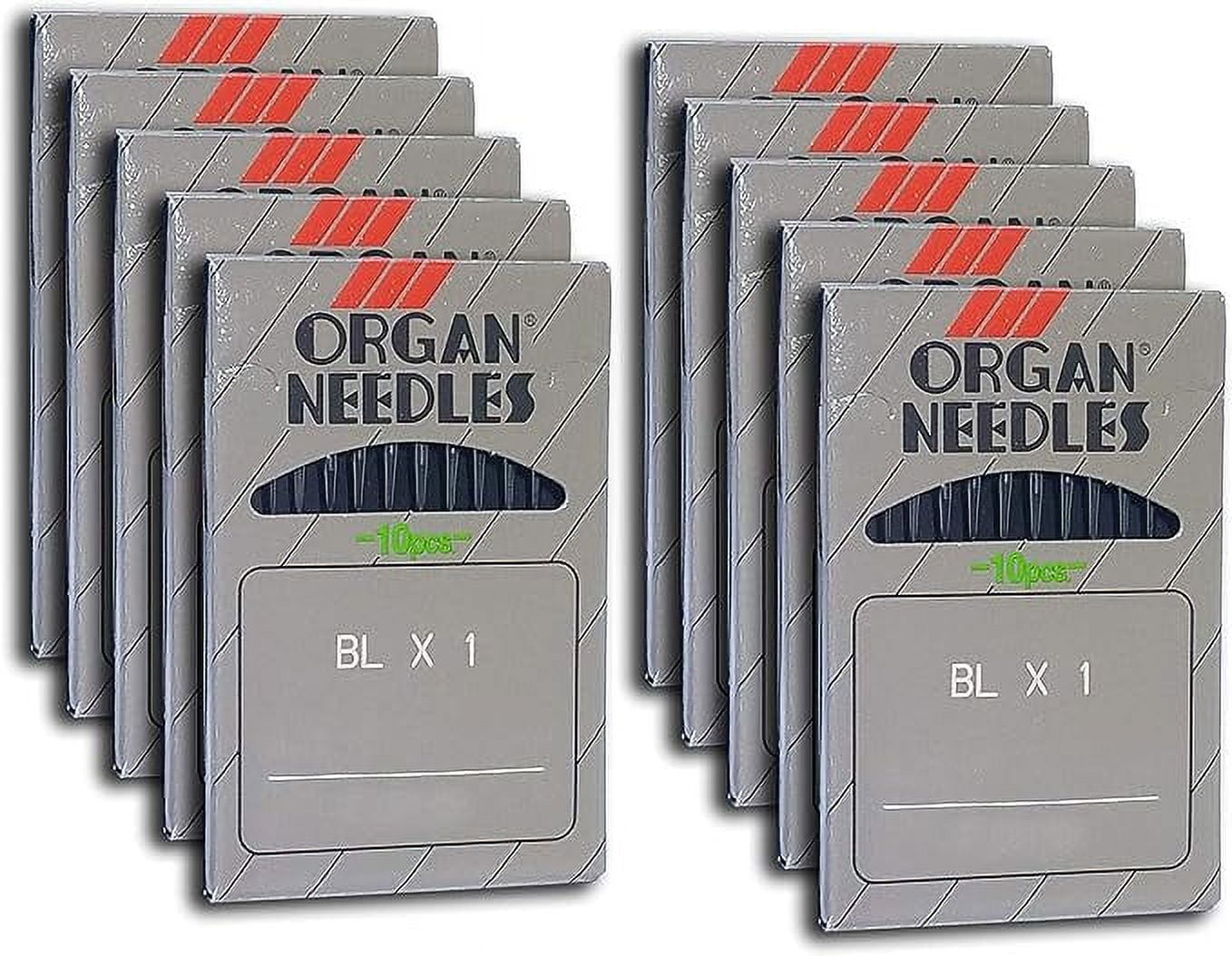 Teamwork 100 Organ Ball-Point BLX1 Portable Serger Needles for Babylock Bernette (10 BP (Metric 70)