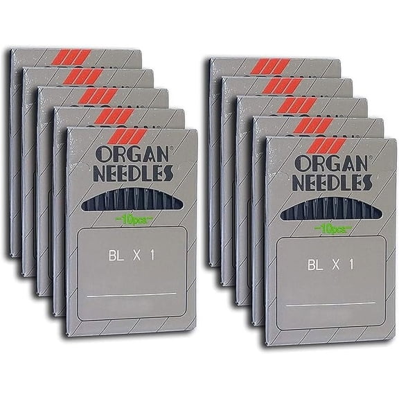 Teamwork 100 Organ Ball-Point BLX1 Portable Serger Needles for Babylock Bernette (10 BP (Metric 70)