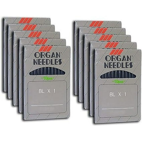 Teamwork 100 Organ Ball-Point BLX1 Portable Serger Needles for Babylock Bernette (9 BP (Metric 65)