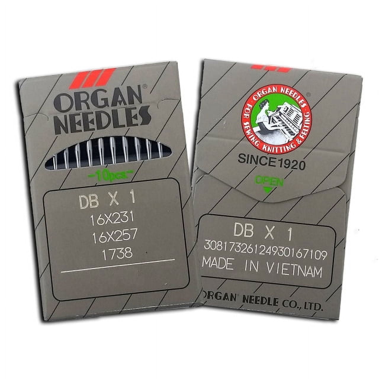 Teamwork 100 Organ Ball Point DBX1 16X231 16X257 Sewing Needles (Size 12 (Metric 80)