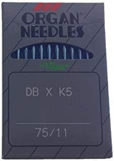 Teamwork 100 Organ DBXK5, DB-K5 Round Shank Commercial Embroidery Machine Needles (Size 18 (Metric 110)