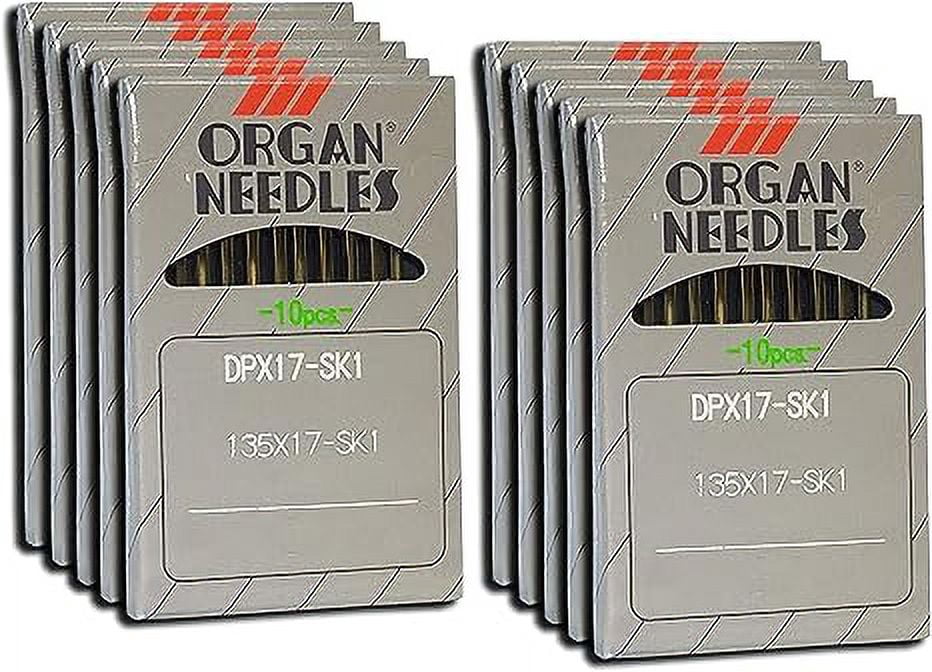 Teamwork 100 Organ DPX17-SK1 135X17-SK1 Quilting Machine Needles (Same as 135X17 MR) (Size 110 / 18)
