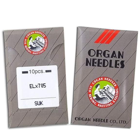 Teamwork 100 Organ ELX705 SY2922 Flat Shank Home Serger Needles (Size 11 (metric 75)