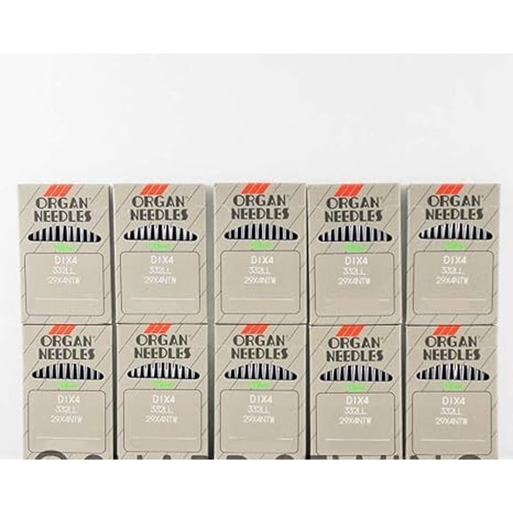 Teamwork 100 Organ Leather Point Sewing Needles #24 29X4, 332LR, 332LL Singer 29K 29-4 29