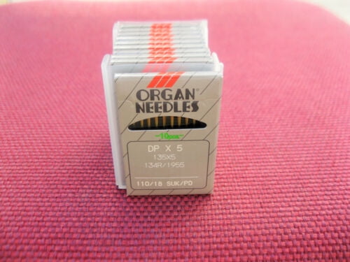 Teamwork 100 Organ Titanium 135X7PD #23 Sewing Machine Needles 135X5PD, DPX5PD, 134 (R)
