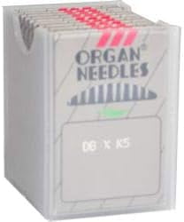 Teamwork 100 Organ Titanium DBXK5 Commercial Embroidery Machine Needles Tajima Barudan (Size 65 / 9)