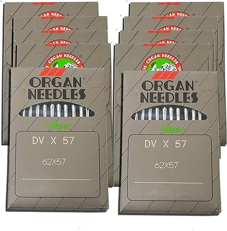 Teamwork 100 Pcs Organ 62X57 Dvx57 Needles for Singer, Kansai Special, Pegasus, Juki (21/130)