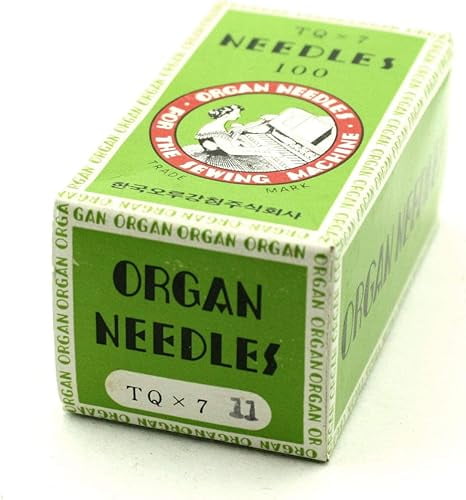 Teamwork 100 Pk. Organ 175X7 TQX7 Size 11 Industrial Button Sew Sewing Machine Needles