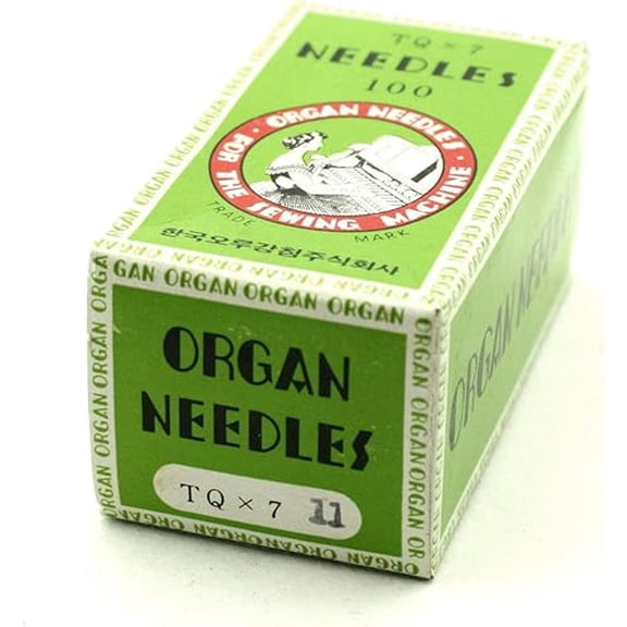 Teamwork 100 Pk. Organ 175X7 TQX7 Size 11 Industrial Button Sew Sewing Machine Needles