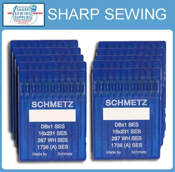 Teamwork 100 SCHMETZ 16X257  SIZE#12BP/ 80 LOCKSTITCH BALL POINT NEEDLES DBX1 1738 287WH
