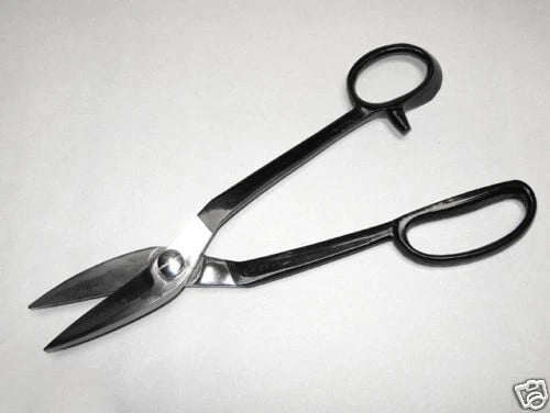 Teamwork 12" SCISSORS PATTERN PAPER SNIPS "PAVIA" BRAND BLACK