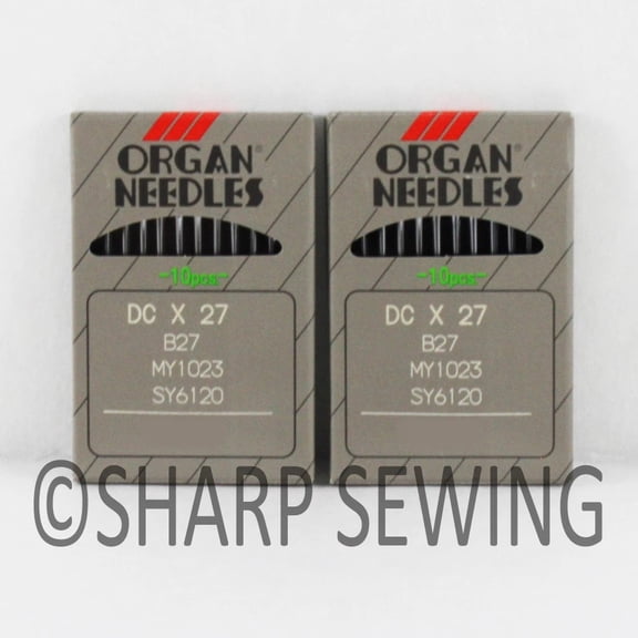 Teamwork 20 ORGAN  B-27 SIZE#14.90 OVERLOCK SERGER NEEDLES DCX27, B27