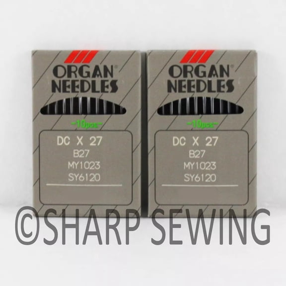 Teamwork 20 ORGAN  B-27 SIZE#19/120 OVERLOCK SERGER  NEEDLES DCX27, B27