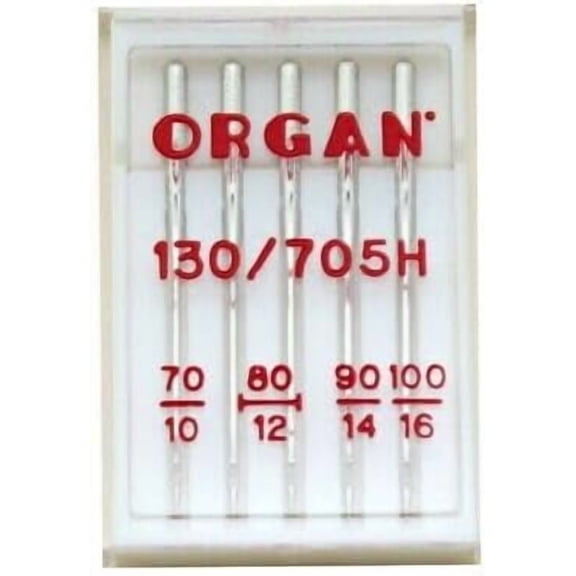 Teamwork 20 Organ 15X1, HAX1, 130/705H Size#12 Ball Point Home Sewing Machine Needles
