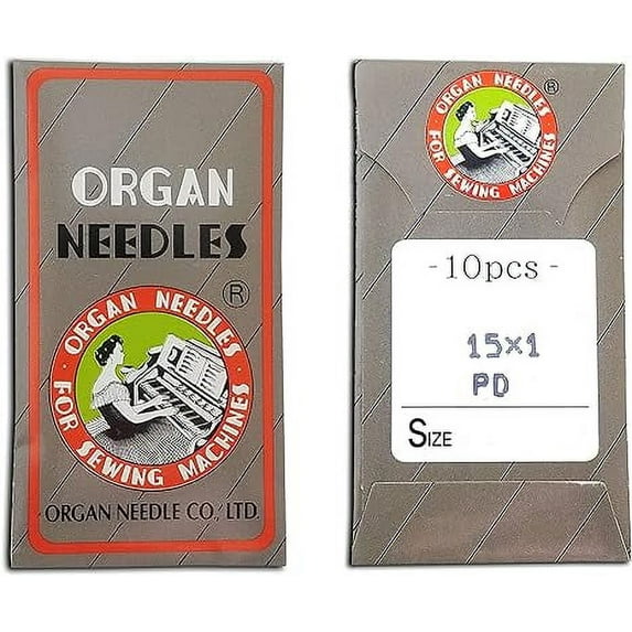 Teamwork 20 Organ 15X1 HAX1 Titanium Flat Shank Home Sewing Machine Needles ~ Multiple Sizes! (75/11)
