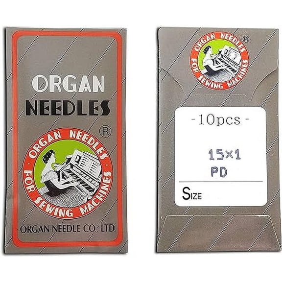 Teamwork 20 Organ 15X1 HAX1 Titanium Flat Shank Home Sewing Machine Needles ~ Multiple Sizes! (80/12)