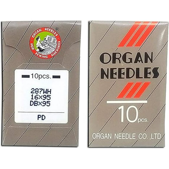 Teamwork 20 Organ Industrial Single Needle LOCKSTITCH Titanium (PD) Round Shank Needles DBX1 16X257 16X231 16X95 1738 Multiple Sizes! (Metric 125/20)