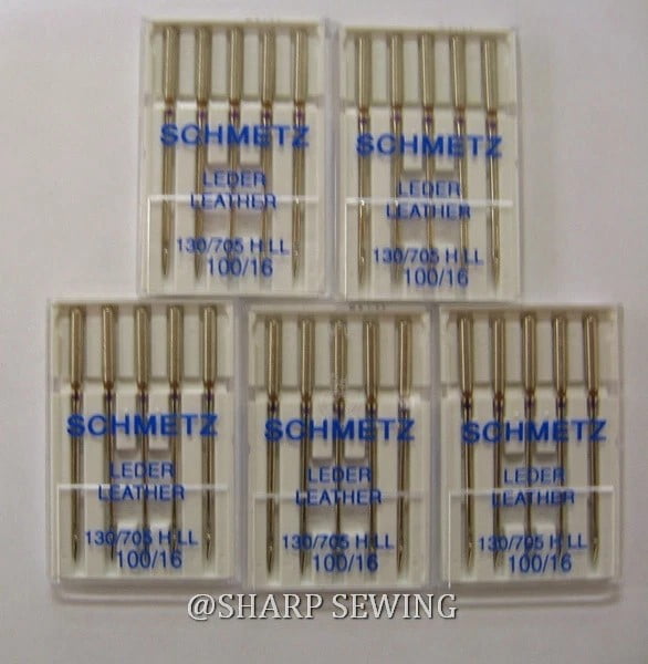 Teamwork 25 SCHMETZ LEATHER  SIZE# 16  HOME SEWING MACHINE NEEDLES 130/705H LL, 15X2 NTW