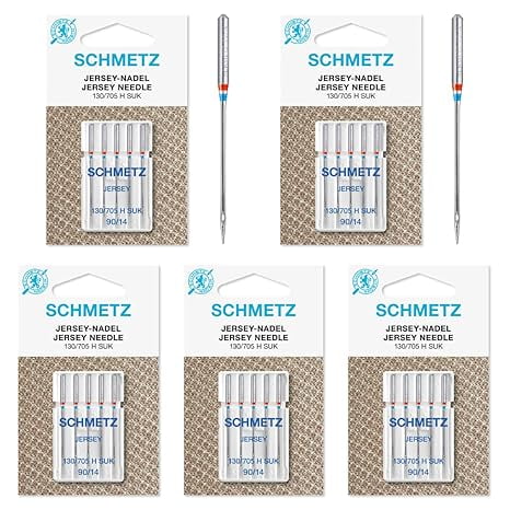Teamwork 25 Schmetz Jersey Ball Point Sewing Machine Needles 130/705 H SUK Size 90/1425