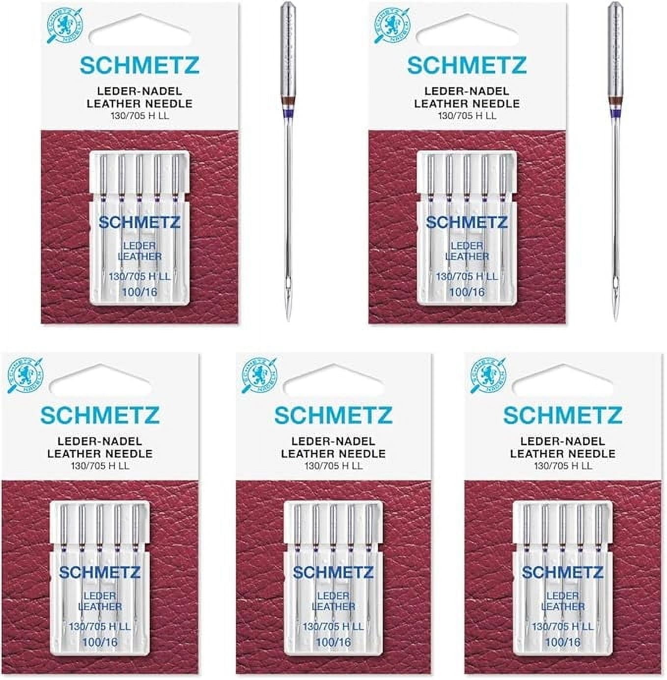 Teamwork 25 Schmetz Leather Sewing Machine Needles 130/705H LL 15x2NTW Size 90/1425